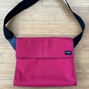 Jack Spade Atlas Briefcase in Red NYRU2442 canvas